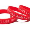 * Medical Wristbands 2 Custom Printed Silicone Wristands by www.promo-bands