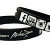 ** Misha Dawn 202mm Custom Wristbands by www.promo-bands.co.uk