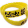 B-Safe-yellow_braided-wristband_QR-code