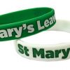 ** St Marys Leavers Custom Wristbands by www.promo-bands.co.uk