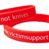 ** Victim Support Custom Wristbands by www.promo-bands.co.uk