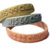 ** Walmley Junior Custom Embossed Wristbands by www.promo-bands.co.uk