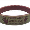 Printed Rubber Wristbands New Design printed gold