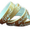 Bronze  wristbands - www.promo-bands.co.uk