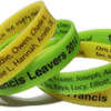 St Francis School Leavers wristbands by www.Promo-bands.co.uk