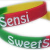 SweetSensi Reggae wristbands by www.Promo-Bands.co.uk